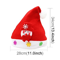 Wewoo Décoration de Noël à porter de Tissu Nappé Santa Hat Applique Motif Adulte Dressing Up Chapeau de Noël, livraison aléatoire