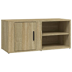 vidaXL Meubles TV Chêne sonoma 80x31,5x36 cm Bois d'ingénierie