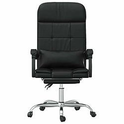 Avis Maison Chic Fauteuil de massage inclinable de bureau,Fauteuil luxe de relaxation Noir Similicuir -MN78801