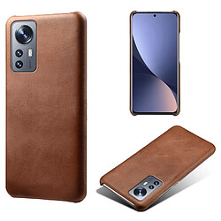 Coque en TPU + PU anti-rayures marron pour votre Xiaomi 12 Pro