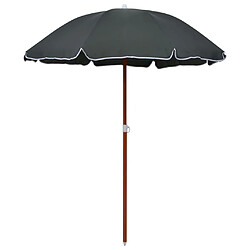 Maison Chic Parasol Jardin | Parasol avec mat en acier 180 cm Anthracite - GKD59188