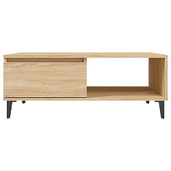 Acheter vidaXL Table basse chêne sonoma 90x60x35 cm bois d'ingénierie