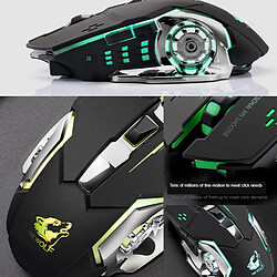 Acheter Yonis Souris Gaming Sans Fil Rechargeable Lumineuse