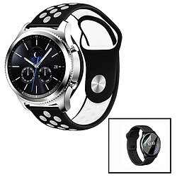 PHONECARE Kit Bracelet SportyStyle + Film de Hydrogel pour Huawei Watch GT 3 46mm - Noir / Blanc