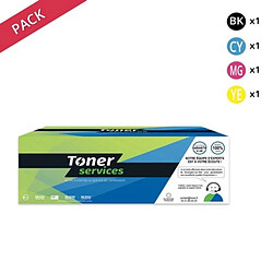 TONER SERVICES HP 655/656/657 Pack de 4 cartouches de toner compatibles P4KHPT655ANCMY