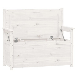 Acheter vidaXL Banc Blanc 112,5x51,5x96,5 cm Bois de pin massif