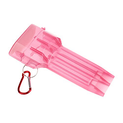 boîte transparente en plastique portable avec boucle de verrouillage rouge