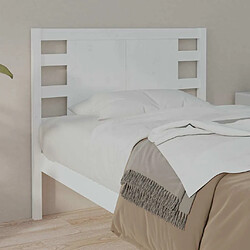 Acheter Maison Chic Tête de lit moderne pour chambre - Décoration de lit Blanc 106x4x100 cm Bois massif de pin -MN83859