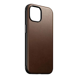 Nomad Coque Modern en Cuir pour iPhone 15 Marron