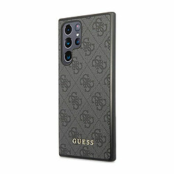 Guess Maroquinerie Guess GUHCS23LG4GFGR S23 Ultra S918 szary/grey hardcase 4G Metal Gold Logo