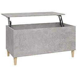 ComfortXL Table Basse Gris Béton 90x44,5x45 Cm Bois D'ingénierie