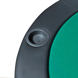 Acheter vidaXL Dessus de table de poker pliable pour 10 joueurs Vert