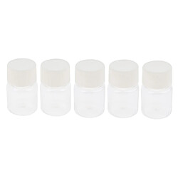 5 pièces échantillons liquides de laboratoire échantillon flacons de bouteilles avec bouchon à vis clair 50ml