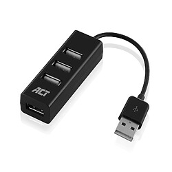 ACT AC6205 Schnittstellen-Hub USB 2.0 480 Mbit/s Schwarz (AC6205)