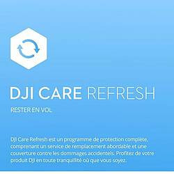 Carte Refresh Care 1 année pour drone FPV Dji