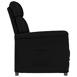 Avis vidaXL Fauteuil inclinable Noir Similicuir daim