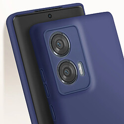 Avis Avizar Coque pour Motorola Edge 50 Fusion Silicone Finition Mate Soft Touch Bleu Nuit