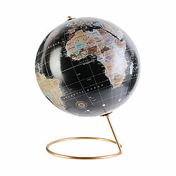 Mes Globe terrestre déco 21,5x29 cm noir et doré