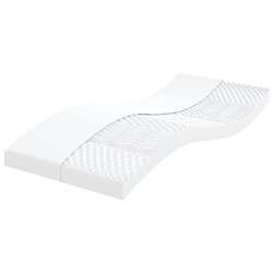 Maison Chic Matelas en mousse, Matelas doux 2 pcs blanc 100x200 cm 7 zones dureté 20 ILD -GKD72468