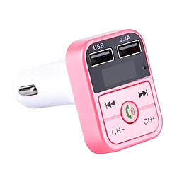 Avis Prise en charge du transmetteur CarFM Bluetooth sans fil avec carte TF et chargeur double USB rose