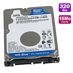 Western Digital Disque Dur 320Go SATA III 2.5" WD Blue WD3200LPCX-22VHAT1 6Gbps 5400RPM 16Mo - Occasion