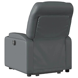 Acheter vidaXL Fauteuil inclinable de massage électrique gris similicuir