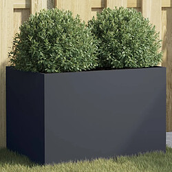 vidaXL Jardinière anthracite 62x40x39 cm acier