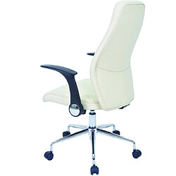 Avis Pegane Fauteuil de bureau en métal coloris blanc mat - 64 x 108,5 x 66 cm