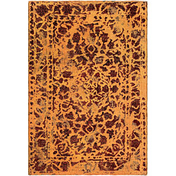 Vidal Tapis de laine 137x94 orange Vintage Royal