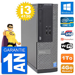 PC Dell Optiplex 3020 SFF i3-4130 RAM 4Go Disque Dur 1To Windows 10 Wifi - Occasion