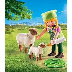 Playmobil® Figurines - Fermière avec moutons