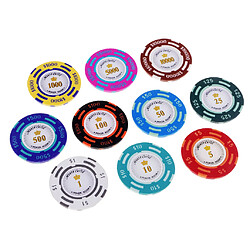 10 pcs Poker Chips Casino Pièces Clay Poker Puces Jouant Texas Table Jeux