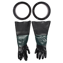 1 paire de gants à usage intensif + 2 porte-gants et pinces pour armoire de sablage