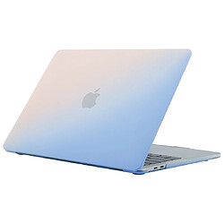 Wewoo Housse Coque Mac Étui de protection en plastique pour ordinateur portable de style crème MacBook Pro 15,4 pouces 2019 bleu rose 