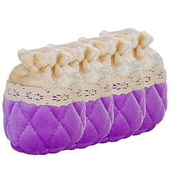 4 pièces protecteurs de plancher de jambe de chaise antidérapants bonnets chaussettes en tissu violet pas cher