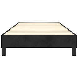 Acheter vidaXL Cadre de lit sans matelas noir 80x200 cm velours