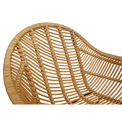 Mendler Chaise de salle à manger HWC-M28, Chaise de cuisine en osier Chaise en rotin Chaise, Kubu rotin métal pas cher