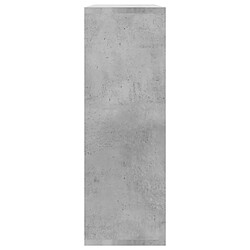 Maison Chic Étagères murales,Étagère Rangement flottate Gris béton 104x20x58,5 cm Aggloméré -MN89429 pas cher