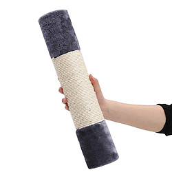 Helloshop26 Arbre à chat colonne en sisal pour aiguiser les griffes 2 niches luxueuses maison de jeu meubles pour chatons chats et félins 84 cm couleur gris foncé 12_0001153