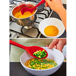 Ensemble d'ustensiles de cuisine à 10 pièces cuillère à silicone cuisson cuisson outil de cuisson rouge