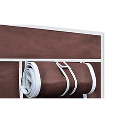 Avis vidaXL Garde-robe Tissu Marron