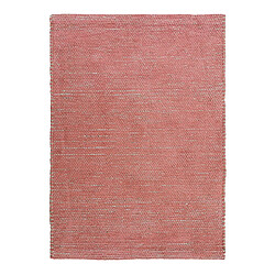 Thedecofactory ROSTYLE - Tapis artisanal en jute et coton chenille terra cotta 160x230