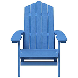 Avis Maison Chic Chaise Adirondack de jardin - Fauteuil d'extérieur PEHD Bleu marine -MN76303