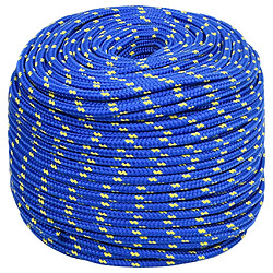 vidaXL Corde de bateau Bleu 10 mm 100 m Polypropylène