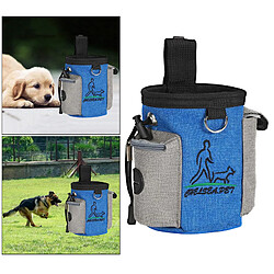 Sac De Formation Durable Pour Chien Pochette De Voyage Avec Cordon De Serrage Pour Chiens Porte-jouets Bleu Foncé pas cher