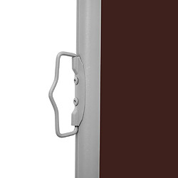 Helloshop26 Auvent latéral rétractable de patio 140 x 600 cm marron 02_0007268