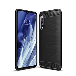 Wewoo Coque Souple Pour Xiaomi Mi 9 Pro 5G Étui de protection en TPU fibre de carbone brossé Noir