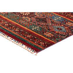 Vidal Tapis de laine 302x203 rouge Torkman pas cher