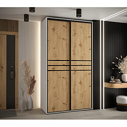 Abiks Meble Armoire Davos 10 À Portes Coulissantes 235,2/130/45 2 Portes