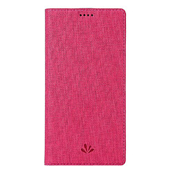 Wewoo Housse Coque Pour Nokia 6.2 et 7.2 Antichoc TPU + PU de protection à rabat horizontal avec fente carte et support Rose rouge